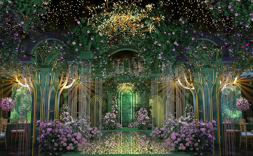 红河奇妙森林婚礼堂效果展示